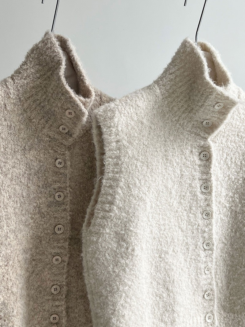 POLO領毛毛感背心