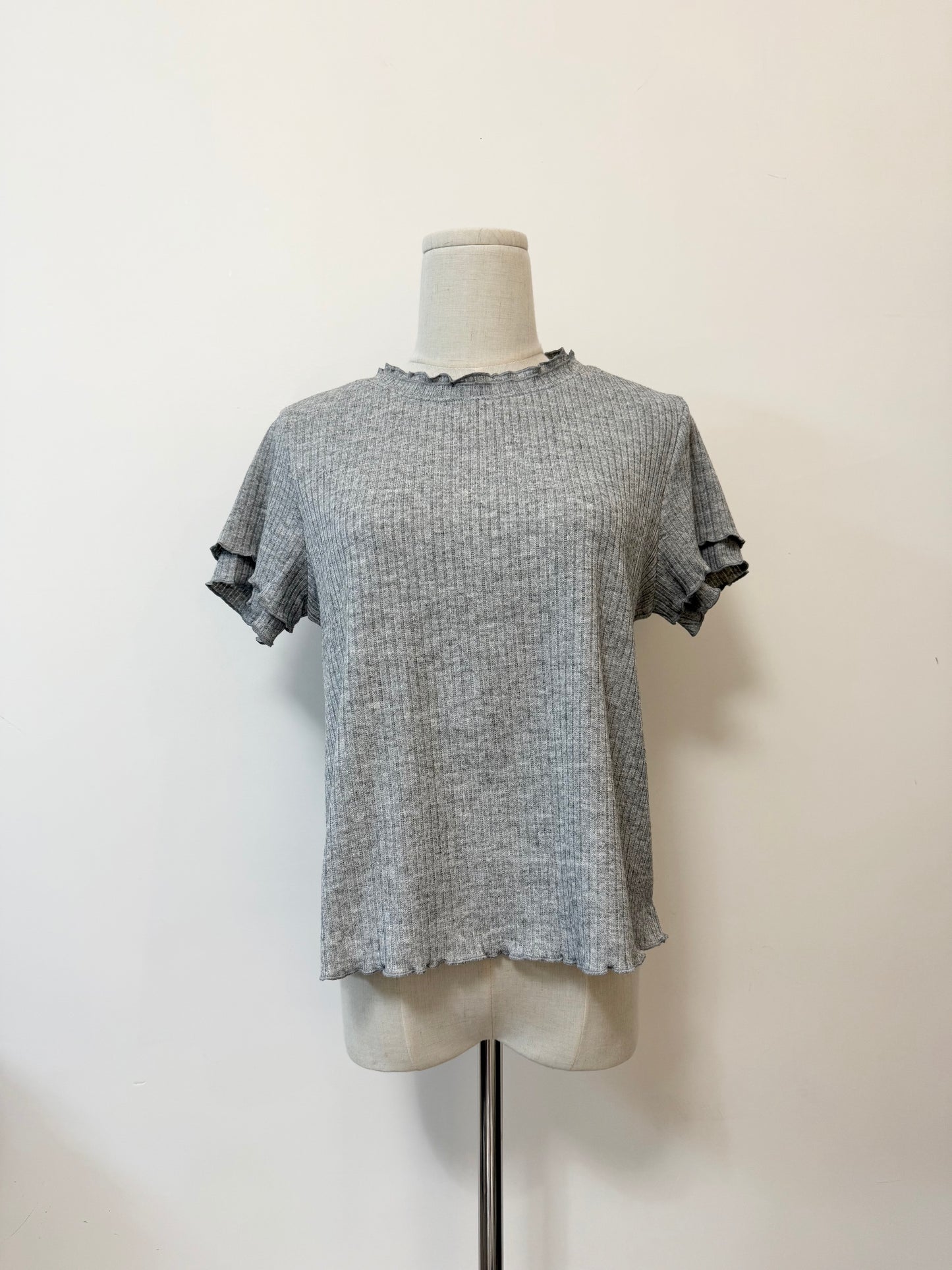 DOUBLE RUFFLE TEE | B8326 | 三色