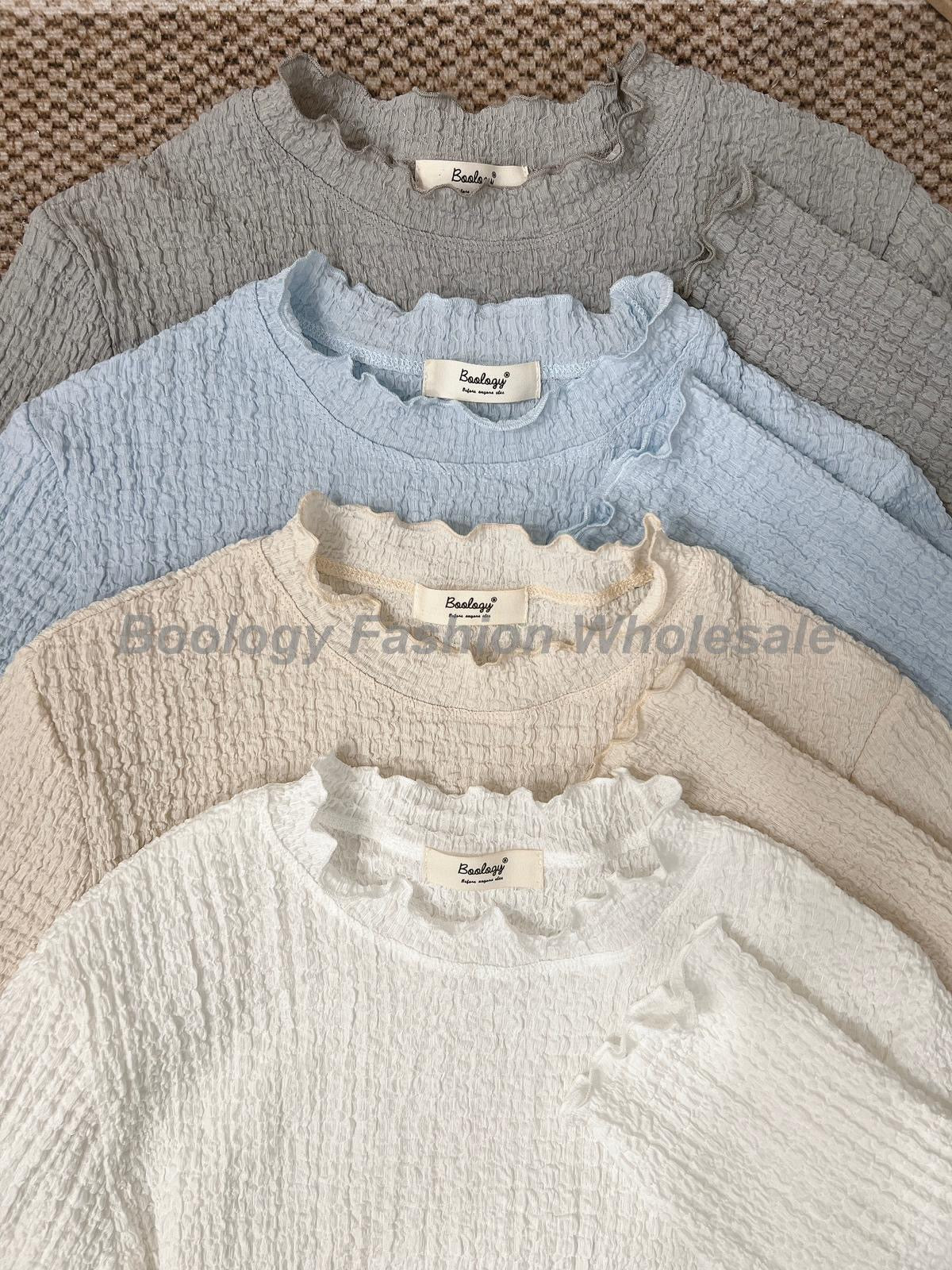 皺皺Ruffle Tee #8607