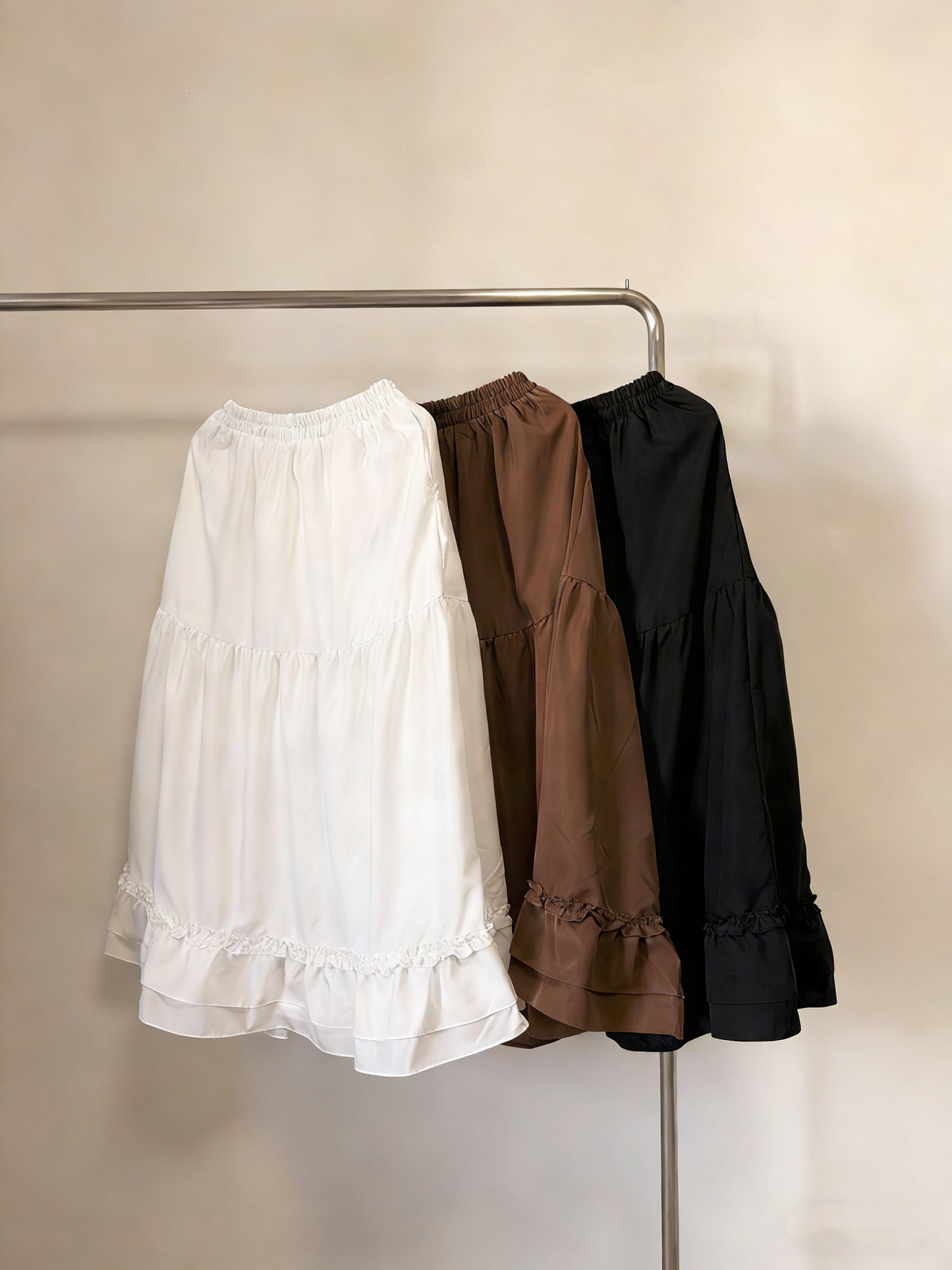 [有袋！] 雙層花邊半裙 | E22022