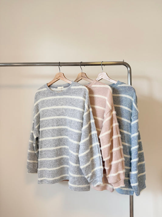 混色慵懶毛衣 | E22003