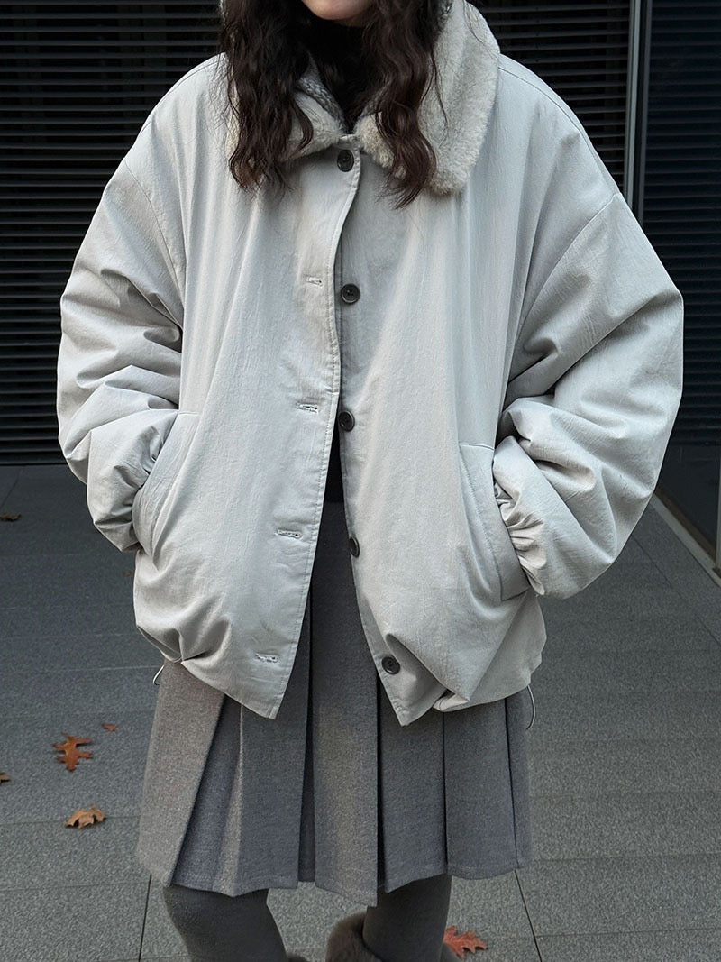 POLO領羊羔毛外套 ! 保暖毛毛底 !