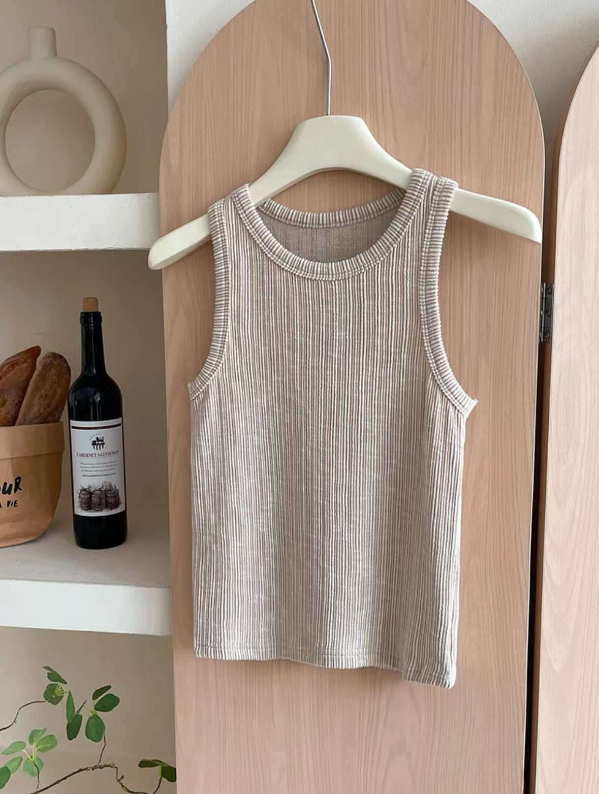 直紋混色 Vest