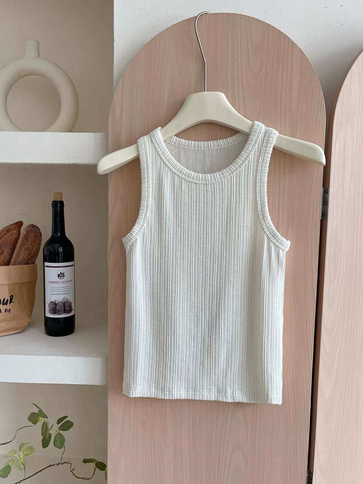 直紋混色 Vest